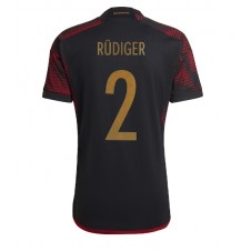Tyskland Antonio Rudiger #2 Bortedrakt VM 2022 Kortermet